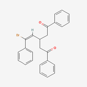 molecular formula C25H21BrO2 B3830998 3-(2-bromo-2-phenylvinyl)-1,5-diphenyl-1,5-pentanedione 