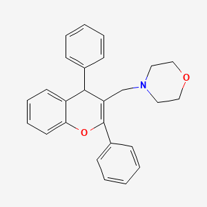 molecular formula C26H25NO2 B3831001 4-[(2,4-diphenyl-4H-chromen-3-yl)methyl]morpholine 