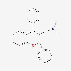 molecular formula C24H23NO B3831005 1-(2,4-diphenyl-4H-chromen-3-yl)-N,N-dimethylmethanamine 
