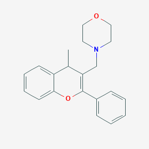 molecular formula C21H23NO2 B3831006 4-[(4-methyl-2-phenyl-4H-chromen-3-yl)methyl]morpholine 
