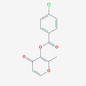 2-methyl-4-oxo-4H-pyran-3-yl 4-chlorobenzoate