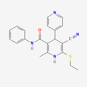 5-cyano-6-(ethylthio)-2-methyl-N-phenyl-1,4-dihydro-4,4'-bipyridine-3-carboxamide
