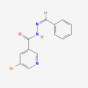 molecular formula C13H10BrN3O B3831108 N'-benzylidene-5-bromonicotinohydrazide 