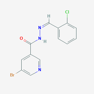 molecular formula C13H9BrClN3O B3831115 5-bromo-N'-(2-chlorobenzylidene)nicotinohydrazide 