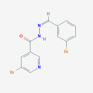 molecular formula C13H9Br2N3O B3831141 5-bromo-N'-(3-bromobenzylidene)nicotinohydrazide 