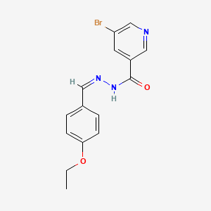 molecular formula C15H14BrN3O2 B3831149 5-bromo-N'-(4-ethoxybenzylidene)nicotinohydrazide 