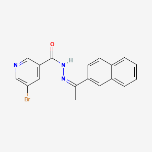 5-bromo-N'-[1-(2-naphthyl)ethylidene]nicotinohydrazide