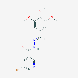 molecular formula C16H16BrN3O4 B3831171 5-bromo-N'-(3,4,5-trimethoxybenzylidene)nicotinohydrazide 