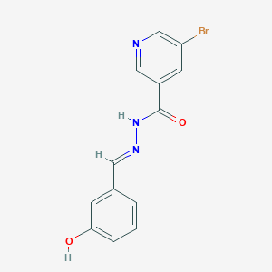 molecular formula C13H10BrN3O2 B3831181 5-bromo-N'-(3-hydroxybenzylidene)nicotinohydrazide 