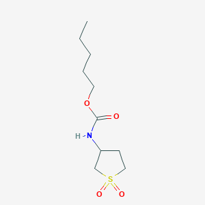 pentyl (1,1-dioxidotetrahydro-3-thienyl)carbamate