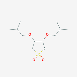 molecular formula C12H24O4S B3831221 3,4-diisobutoxytetrahydrothiophene 1,1-dioxide 
