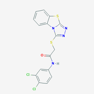 N-(3,4-dichlorophenyl)-2-([1,2,4]triazolo[3,4-b][1,3]benzothiazol-1-ylsulfanyl)acetamide