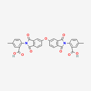 molecular formula C32H20N2O9 B3831244 2,2'-[oxybis(1,3-dioxo-1,3-dihydro-2H-isoindole-5,2-diyl)]bis(5-methylbenzoic acid) 