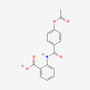 molecular formula C16H13NO5 B3831255 2-{[4-(acetyloxy)benzoyl]amino}benzoic acid 