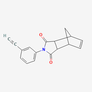 molecular formula C17H13NO2 B3831302 4-(3-ethynylphenyl)-4-azatricyclo[5.2.1.0~2,6~]dec-8-ene-3,5-dione 