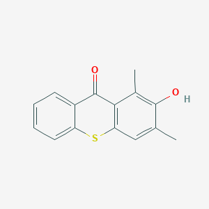 molecular formula C15H12O2S B3831339 2-hydroxy-1,3-dimethyl-9H-thioxanthen-9-one 
