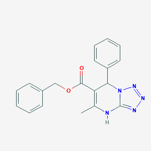 molecular formula C19H17N5O2 B383137 Benzyl 5-methyl-7-phenyl-4,7-dihydrotetrazolo[1,5-a]pyrimidine-6-carboxylate CAS No. 457951-32-5
