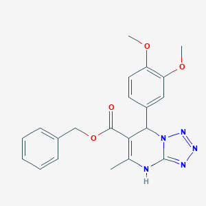 Benzyl 7-(3,4-dimethoxyphenyl)-5-methyl-4,7-dihydrotetraazolo[1,5-a]pyrimidine-6-carboxylate