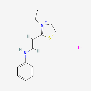 2-(2-anilinovinyl)-3-ethyl-4,5-dihydro-1,3-thiazol-3-ium iodide