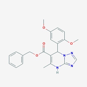 Benzyl 7-(2,5-dimethoxyphenyl)-5-methyl-4,7-dihydro[1,2,4]triazolo[1,5-a]pyrimidine-6-carboxylate