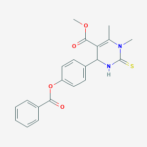 Methyl 6-(4-benzoyloxyphenyl)-3,4-dimethyl-2-sulfanylidene-1,6-dihydropyrimidine-5-carboxylate