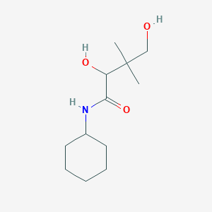molecular formula C12H23NO3 B3831411 N-cyclohexyl-2,4-dihydroxy-3,3-dimethylbutanamide 