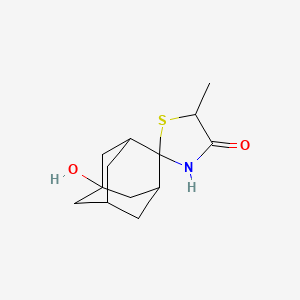 5'-hydroxy-5-methyl-4H-spiro[1,3-thiazolidine-2,2'-tricyclo[3.3.1.1~3,7~]decan]-4-one