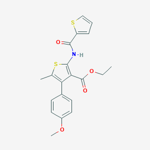 Ethyl 4-(4-methoxyphenyl)-5-methyl-2-(thiophene-2-carboxamido)thiophene-3-carboxylate