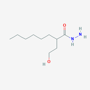 molecular formula C10H22N2O2 B3831470 2-(2-hydroxyethyl)octanohydrazide 