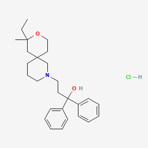3-(8-ethyl-8-methyl-9-oxa-2-azaspiro[5.5]undec-2-yl)-1,1-diphenyl-1-propanol hydrochloride