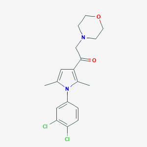 1-(1-(3,4-dichlorophenyl)-2,5-dimethyl-1H-pyrrol-3-yl)-2-morpholinoethanone