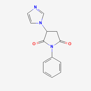 3-(1H-imidazol-1-yl)-1-phenyl-2,5-pyrrolidinedione