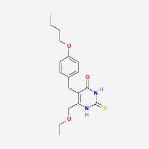 5-(4-butoxybenzyl)-6-(ethoxymethyl)-2-mercapto-4-pyrimidinol