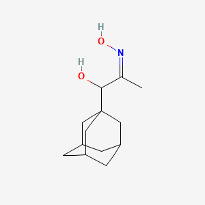 molecular formula C13H21NO2 B3831549 1-(1-adamantyl)-1-hydroxyacetone oxime 