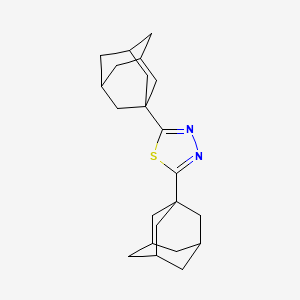 molecular formula C22H30N2S B3831557 2,5-di-1-adamantyl-1,3,4-thiadiazole 