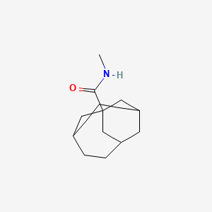 molecular formula C13H21NO B3831579 N-methyltricyclo[4.3.1.1~3,8~]undecane-1-carboxamide 