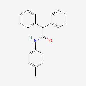 molecular formula C21H19NO B3831607 N-(4-methylphenyl)-2,2-diphenylacetamide CAS No. 4107-01-1