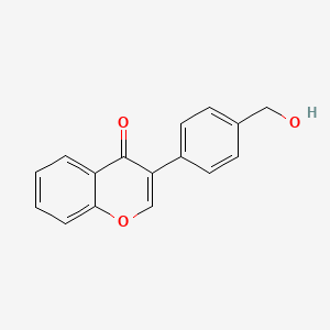 molecular formula C16H12O3 B3831640 3-[4-(hydroxymethyl)phenyl]-4H-chromen-4-one 