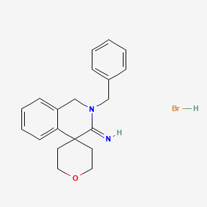 molecular formula C20H23BrN2O B3831706 2-benzyl-1,2,2',3',5',6'-hexahydro-3H-spiro[isoquinoline-4,4'-pyran]-3-imine hydrobromide 
