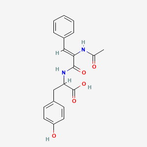 molecular formula C20H20N2O5 B3831711 N-[2-(acetylamino)-3-phenylacryloyl]tyrosine 