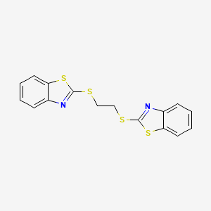 molecular formula C16H12N2S4 B3831724 2,2'-[1,2-ethanediylbis(thio)]bis-1,3-benzothiazole CAS No. 7133-50-8