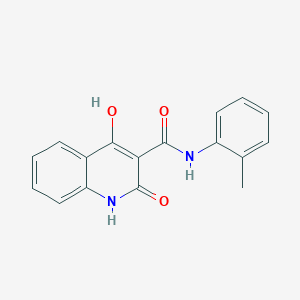 4-hydroxy-N-(2-methylphenyl)-2-oxo-1,2-dihydro-3-quinolinecarboxamide