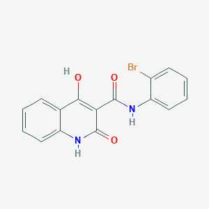 molecular formula C16H11BrN2O3 B3831772 N-(2-bromophenyl)-4-hydroxy-2-oxo-1,2-dihydro-3-quinolinecarboxamide 