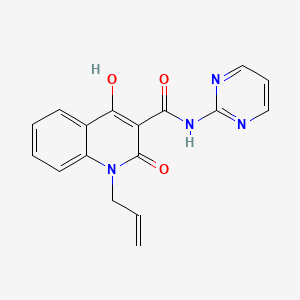 1-allyl-4-hydroxy-2-oxo-N-2-pyrimidinyl-1,2-dihydro-3-quinolinecarboxamide
