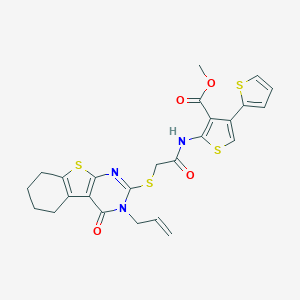 Methyl 2-({[(3-allyl-4-oxo-3,4,5,6,7,8-hexahydro[1]benzothieno[2,3-d]pyrimidin-2-yl)sulfanyl]acetyl}amino)-2',4-bithiophene-3-carboxylate