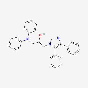 molecular formula C30H27N3O B3831866 1-(diphenylamino)-3-(4,5-diphenyl-1H-imidazol-1-yl)-2-propanol 