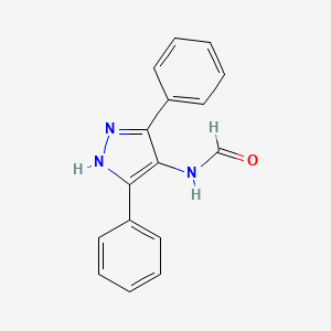 molecular formula C16H13N3O B3831873 (3,5-diphenyl-1H-pyrazol-4-yl)formamide 
