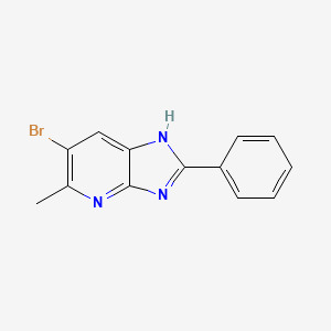molecular formula C13H10BrN3 B3831881 6-bromo-5-methyl-2-phenyl-1H-imidazo[4,5-b]pyridine 