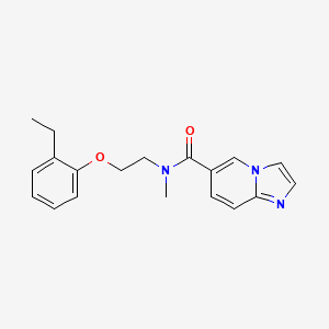 molecular formula C19H21N3O2 B3831891 N-[2-(2-ethylphenoxy)ethyl]-N-methylimidazo[1,2-a]pyridine-6-carboxamide 