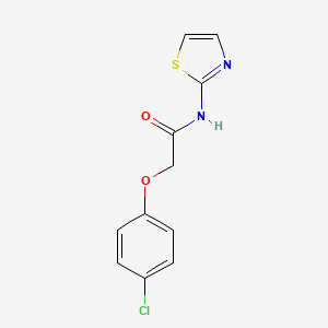 molecular formula C11H9ClN2O2S B3831903 2-(4-chlorophenoxy)-N-1,3-thiazol-2-ylacetamide CAS No. 37666-22-1